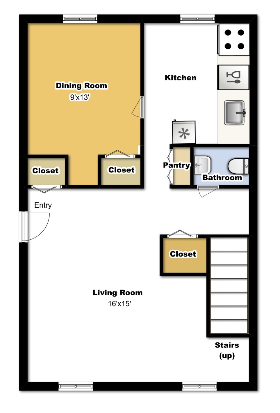 3 Bedroom First Floor